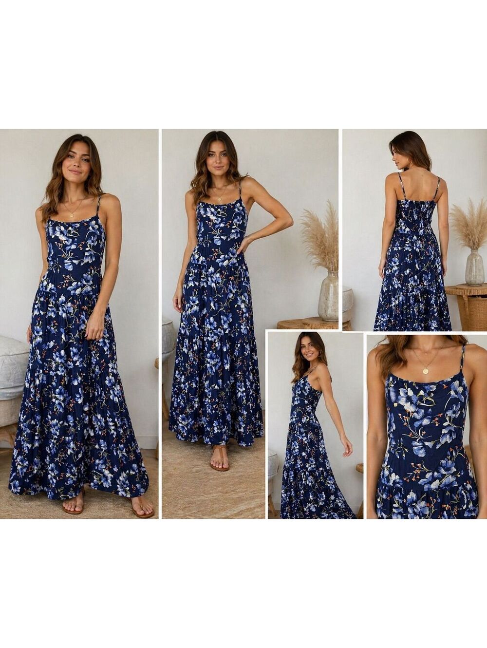 153. Band of Gypsies•Flowy tiered maxi dress•MEDIUM